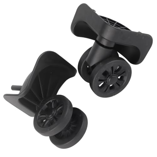 Suitcase Wheel, 1 Pair Luggage Replacement Wheel Luggage Suitcase Caster Swivel Universal Wheel Nylon for Repair Replacement Black