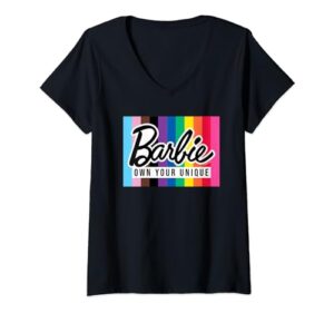barbie pride - own your unique v-neck t-shirt