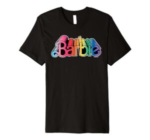barbie pride - barbie 3d logo premium t-shirt
