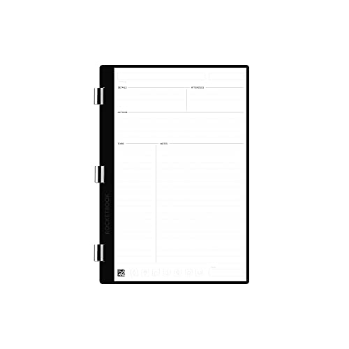 Rocketbook Pro Meeting Notes Page Pack | Scannable Pro Pages for Note Taking - Write, Scan, Erase, Reuse | 20 Sheets | Executive Size: 6 in x 8.8 in