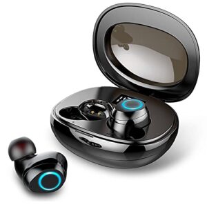 motast wireless earbuds, bluetooth 5.1 headphones mini bluetooth earbuds with hd mic, wireless earphones in ear with usb c charging case, ip7 waterproof, deep bass, 30h playtime headset for sports