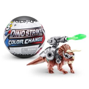 5 Surprise Dino Strike Series 5 Color Change (2 Pack) by ZURU Mystery Collectible Mini Dinosaur Toys Fossils Capsules for Boys and Kids (2 Pack)