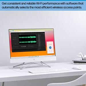 HP All-in-One PC Desk Computer, 21.5" Full HD Micro-Edge Display, AMD Ryzen 3 Processor, AMD Radeon Graphics, 8 GB SDRAM, 256 GB SSD, Windows11 Home OS, MU-MIMO, Bluetooth, and Wi-Fi (22-dd0032, 2022)