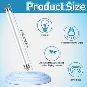 Kittmip 2Pack 32050 6Watt UV Replacement Bulbs, F6T5/BL Fluorescent Tube G5 Base Mosquito & Flying Insect Trap Bug Zapper Light Bulb Compatible with DT2000XL DT2000XLP
