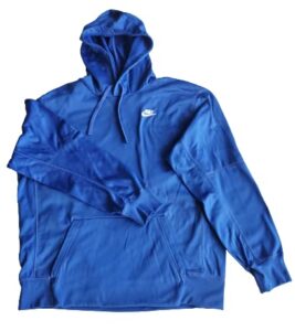 nike men's therma sportswear pullover hoodie blue size x-large