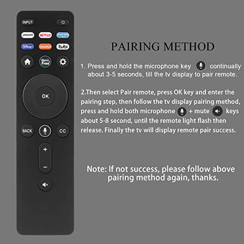 XRT260 Voice Remote for Vizio TV, Replacement Voice Remote Control XRT260 Compatible with VIZIO 4K HDR Smart TV 2021 V-Series and M-Series P-Series and OLED-Series Remote