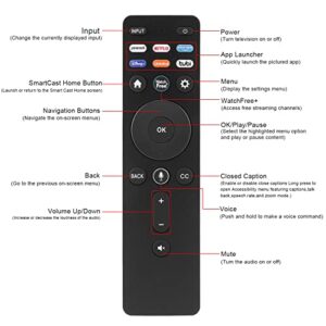 XRT260 Voice Remote for Vizio TV, Replacement Voice Remote Control XRT260 Compatible with VIZIO 4K HDR Smart TV 2021 V-Series and M-Series P-Series and OLED-Series Remote