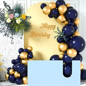 Navy Blue Balloons Garland Kit,106 pcs Navy Balloons Dark Blue Latex Balloons with 18 12 10 5 Inch Party Balloon Kit for Birthday Baby Shower Wedding Graduation Decoration