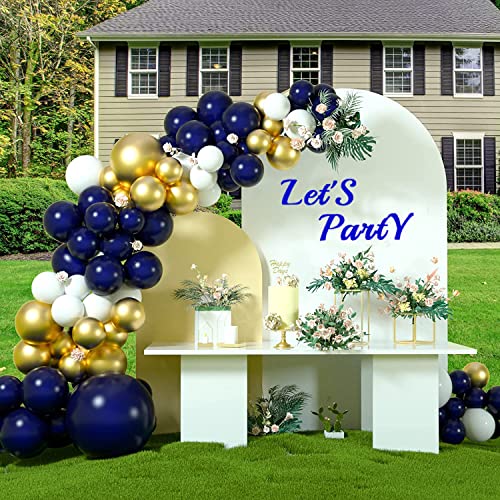 Navy Blue Balloons Garland Kit,106 pcs Navy Balloons Dark Blue Latex Balloons with 18 12 10 5 Inch Party Balloon Kit for Birthday Baby Shower Wedding Graduation Decoration