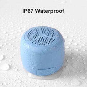 MOMOHO Bluetooth Speaker Waterproof Bluetooth Speaker Portable Bluetooth Speaker Wireless Bluetooth Speaker Brief Design IPX7 Small Speaker TF Card Play Support for Outdoor Use, Shower, Hiking (Blue)