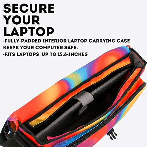 J World New York Thomas Laptop Messenger Bag for Women. Kids Computer Bookbag, Heat