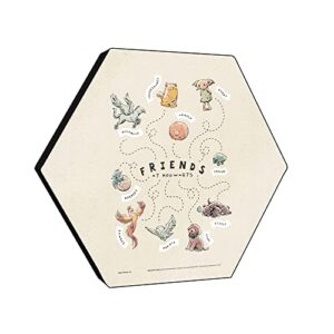 Harry Potter - Charming Vintage Friends Nursery - 11.5” X 10” Hexagon KNEXAGON Wood Print – Tabletop Display, Hang Alone or Connect to Other Pieces – Officially Licensed Collectible