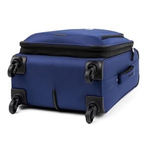 Travelpro Runway 2 Piece Luggage Set, Carry-on & Convertible Medium to Large Check-in Expandable Luggage, 4 Spinner Wheels, Softside Suitcase, Men and Women, Blue