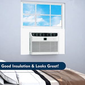 Pearwow Window Air Conditioner Side Panel, 48" Extended Width XL Size Surround Insulated Foam Side Panels for Window AC Units, Air Conditioner Insulation Panel for Summer and Winter