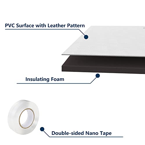 Pearwow Window Air Conditioner Side Panel, 48" Extended Width XL Size Surround Insulated Foam Side Panels for Window AC Units, Air Conditioner Insulation Panel for Summer and Winter