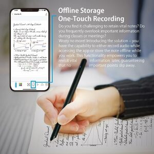 Ophaya 3-in-1 Digital Pen Smart Writing Set, Real-time Sync for Digitizing, Storing, and Sharing Paper Notes, Ideal for Note-taking, Drawing, Classroom, Meetings, Trials, Compatible with Android & IOS