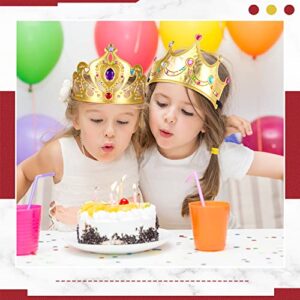 Yaomiao 44 Pcs Foam Crowns Set for Kids Princess Tiaras Crowns Diamond Sticker Making Kits Kids' Family Classroom School Birthday Party Supplies (Vintage Style)