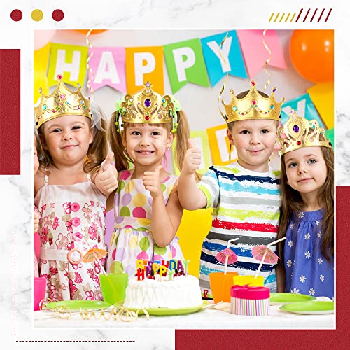 Yaomiao 44 Pcs Foam Crowns Set for Kids Princess Tiaras Crowns Diamond Sticker Making Kits Kids' Family Classroom School Birthday Party Supplies (Vintage Style)