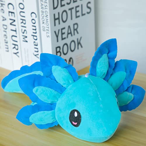 Putrer Axolotl Plush Toy: 14.6" Stuffed Animal, Kawaii Doll for Boys & Girls