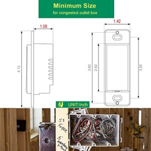 Zigbee Smart Switch no Neutral Required | 2 Pack Smart Light Switch Compatible with Alexa and Work with Google Home, Smart Home Devices