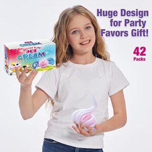 42 Pack Butter DIY Cake Slime Kit for Girls, Slime Party Favors Gifts Stress Relief Toy Scented Sludge for Kids