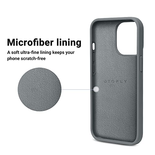 OTOFLY Designed for iPhone 14 Pro Case, Silicone Shockproof Slim Thin Phone Case for iPhone 14 Pro 6.1 inch (Space Gray)