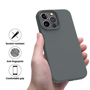 OTOFLY Designed for iPhone 14 Pro Case, Silicone Shockproof Slim Thin Phone Case for iPhone 14 Pro 6.1 inch (Space Gray)