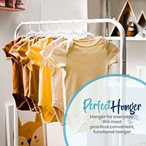 Utopia Home 20 Pack Kids Hangers - 11.5 Inch Plastic Baby Hangers for Closet - Childrens Hangers for Clothes & Infant Hangers for Closet - Ideal for Everyday Standard Use (White)