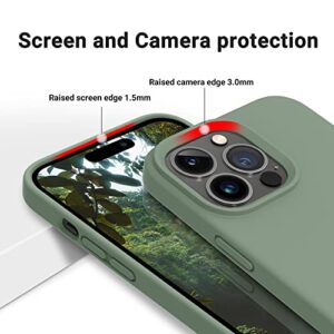 OTOFLY Designed for iPhone 14 Pro Case, Silicone Shockproof Slim Thin Phone Case for iPhone 14 Pro 6.1 inch (Calke Green)