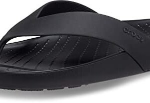 Crocs Women's Splash Flip Flops, Black, 7
