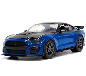 jada toys big time muscle 1:24 2020 ford mustang shelby gt500 blue/black