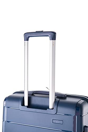 Rockland Vienna Hardside Luggage with Spinner Wheels, Navy, 3-Piece Set (20/24/28)