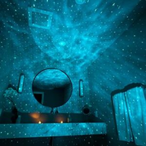 BlissLights Sky Lite Evolve - Star Projector, Galaxy Projector, LED Nebula Lighting, WiFi App, for Meditation, Relaxation, Gaming Room, Home Theater, and Bedroom Night Light Gift (Green Stars)