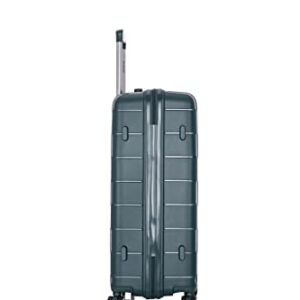 Rockland Vienna Hardside Luggage with Spinner Wheels, Green, 3-Piece Set (20/24/28)