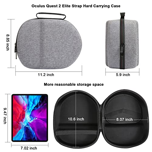 VR Headset Carrying Case,for Oculus Quest 2 All-in-One VR Gaming Headset and Touch Controllers,Gaming Accessories Compatible with Oculus Quest 2