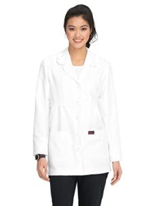 koi betsey johnson b403 women's juniper lab coat white xs