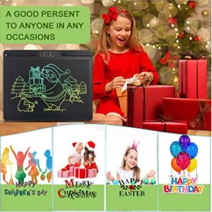 Large LCD Writing Board 16 Inches with 2 Delete Keys and Split Screen for Local Erasing, Electronic Drawing and Doodle Tablet for Adult and Kid with 2 Pens, Nice Holiday or Birthday Present (Black)