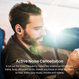 TOZO NC9 Hybrid Active Noise Cancelling Wireless Earbuds, in Ear Headphones IPX6 Waterproof Bluetooth 5.3 Stereo Earphones, Immersive Sound Premium Deep Bass Headset Royal Blue