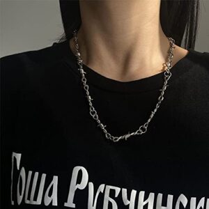 LIRUNQIN 9pcs Y2k Necklaces Fairy Grunge Goth Necklaces Gothic Coquette Aesthetic Emo Alt Chain Choker Heart Cross Fairycore Necklace Alternative Jewelry Set for Women Teen Girls Egirls