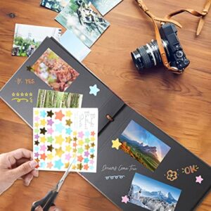 Photo Album Self Adhesive Pages Picture Collage with 80 Pages for 4x6 5x7 6x8 8x10 Scrapbook Albums Photo Book for Kids Handmade DIY Creativo álbum De Fotos Gift for Friend Valentines Families
