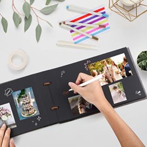 Photo Album Self Adhesive Pages Picture Collage with 80 Pages for 4x6 5x7 6x8 8x10 Scrapbook Albums Photo Book for Kids Handmade DIY Creativo álbum De Fotos Gift for Friend Valentines Families