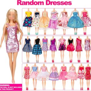 Accessories 22 50-Pack Handmade Doll Clothing & Accessories Includes 5 Wedding Dresses 5 Fashion Dresses 4 Ankle Skirts 3 Tops & Pants 3 Bikini 20 Shoes & Giveaways 10 Hooks for 11.5'' Dolls