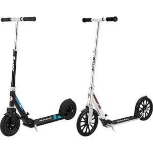 razor a5 air kick scooter for kids ages 8+ - extra-long deck & a6 kick scooter for kids ages 8+ - extra-tall handlebars & longer deck