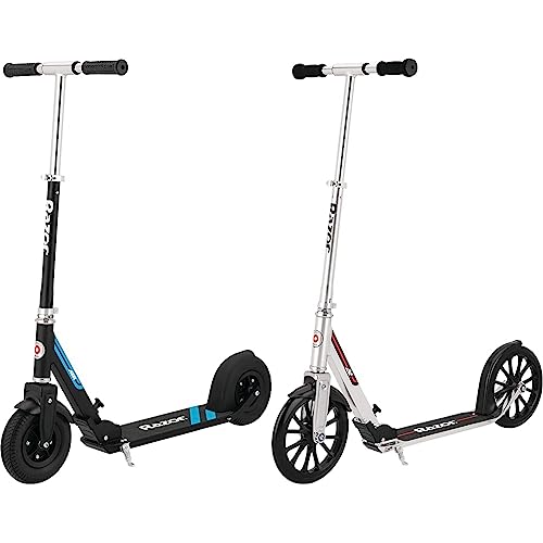 Razor A5 Air Kick Scooter for Kids Ages 8+ - Extra-Long Deck & A6 Kick Scooter for Kids Ages 8+ - Extra-Tall Handlebars & Longer Deck