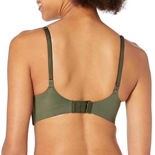 Calvin Klein Women's Liquid Touch Lightly Lined Scoop Neck Bra, Money Tree, 36B