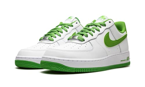 Nike mens Air Force 1 '07, White/Chlorophyll, 10.5