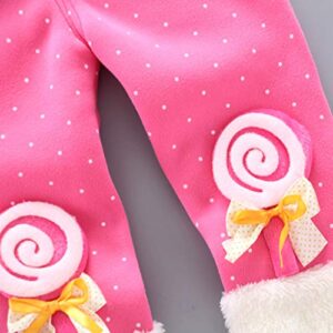 12 Month Pants Girls Thick Dot Pants Girls Toddler Baby Warm Clothes Candy Trousers Legging Kids Girls Pants Hot Pink