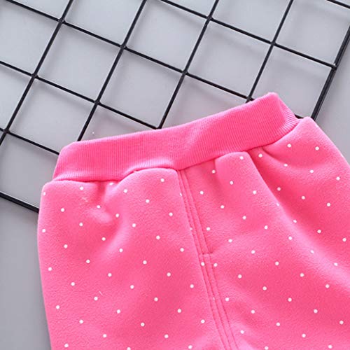 12 Month Pants Girls Thick Dot Pants Girls Toddler Baby Warm Clothes Candy Trousers Legging Kids Girls Pants Hot Pink