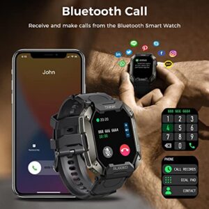 KOSPET Smart Watches for Men/Women - Bluetooth Dial/Answer Call 5ATM/IP69K Waterproof Fitness Watch for Android iOS iPhones with Heart Rate Blood Pressure 1.72/'' Tactical Military Sports Smartwatch