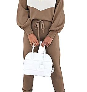 ETCYY NEW Women's 2 Piece Lounge Sets Outfits Long Sleeve Sweatshirt and Sweatpants Sweatsuit